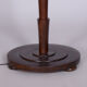 Lampadaire cubisme tchèque restauré, hêtre, acier chromé, Tchéquie, années 1920