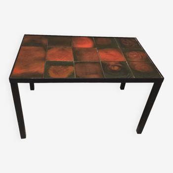 Vallauris ceramic coffee table from the 1950s