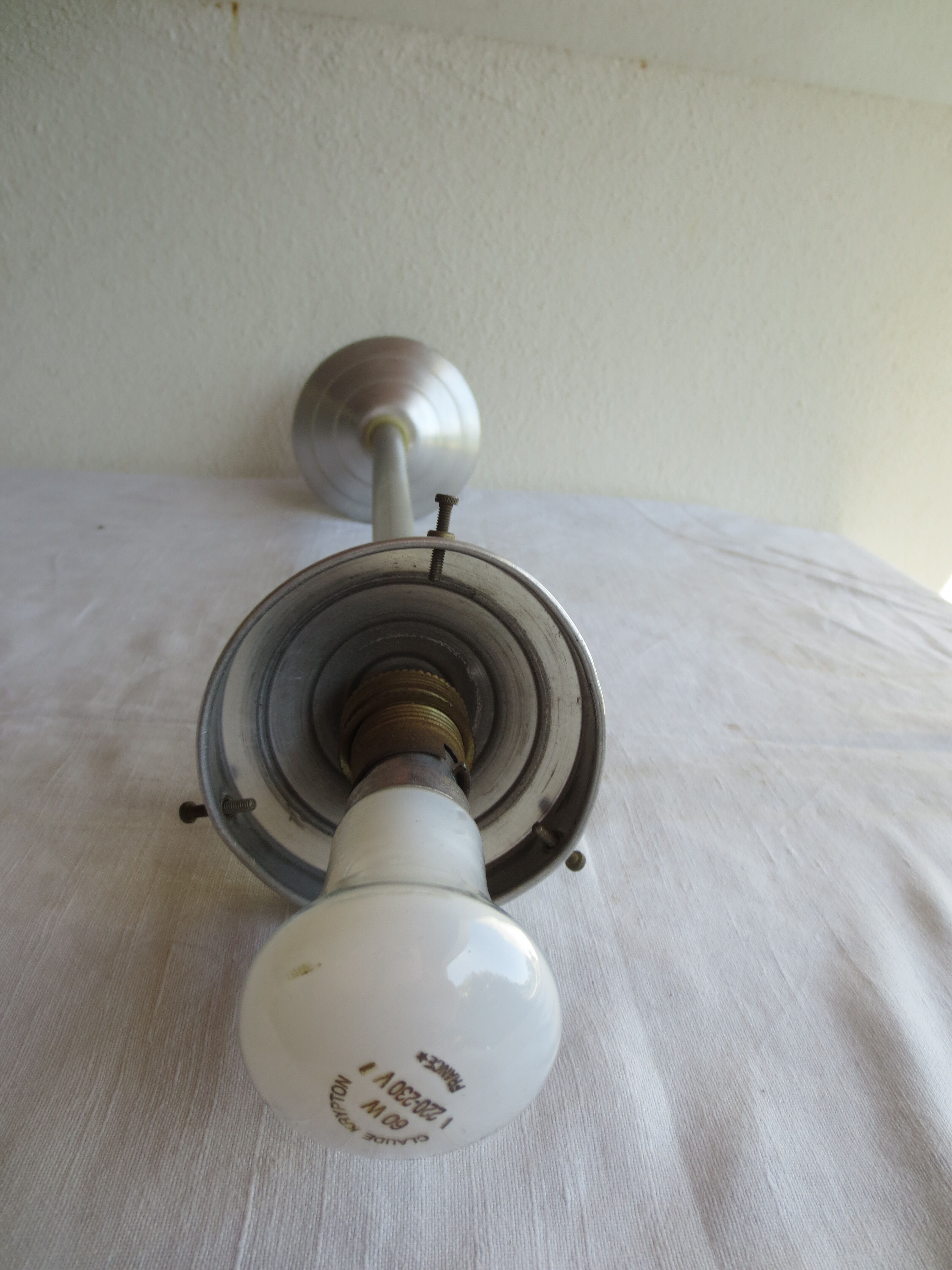suspension vintage in frosted glass