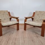 Pair of armchairs by Drevopodnik Holesov