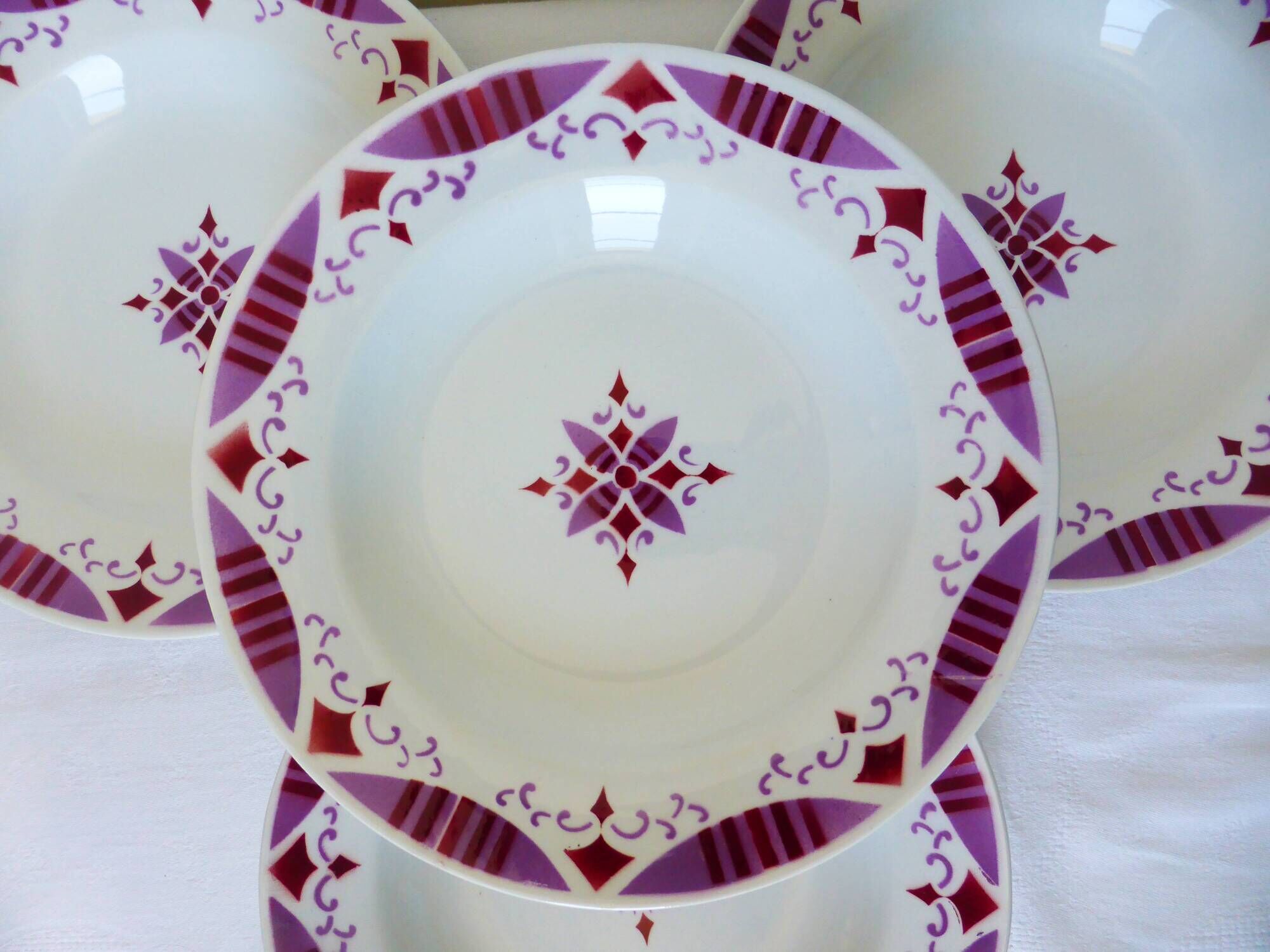 4 deep plates from the Moulin des Loups and Hamage Madeleine 2106203