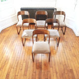 Suite of 6 Baumann sled chairs