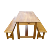 Ensemble table et banc de salle à manger