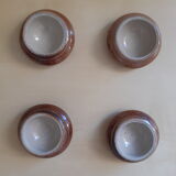 Set of 8 vintage sandstone coquetiers