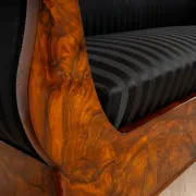 Exceptional 19th Century Biedermeier Walnut Sofa, circa 1850
