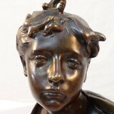 Bronze bust by Felix Pierre Richard 19th century