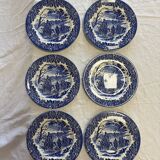 English dessert plates