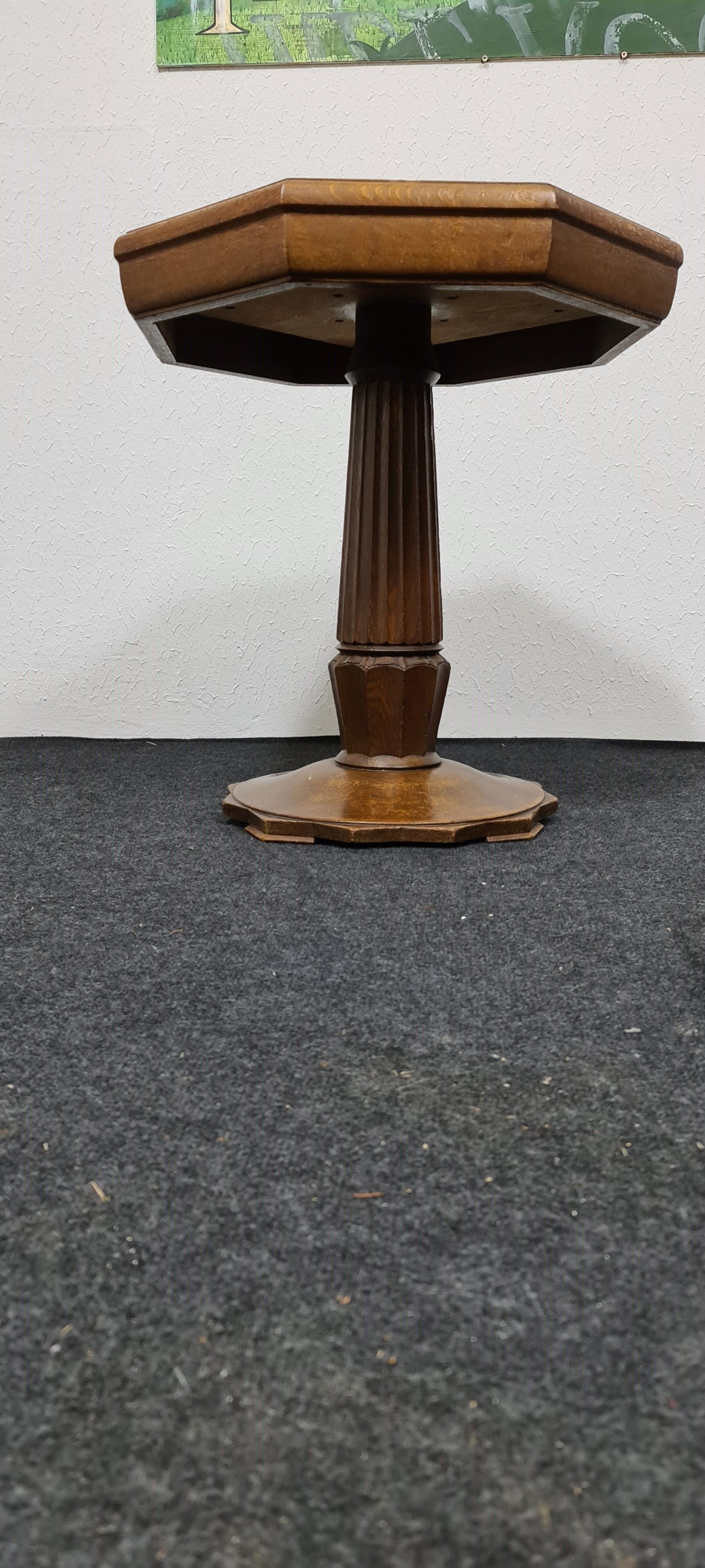 Vintage oak side table from the 1940s