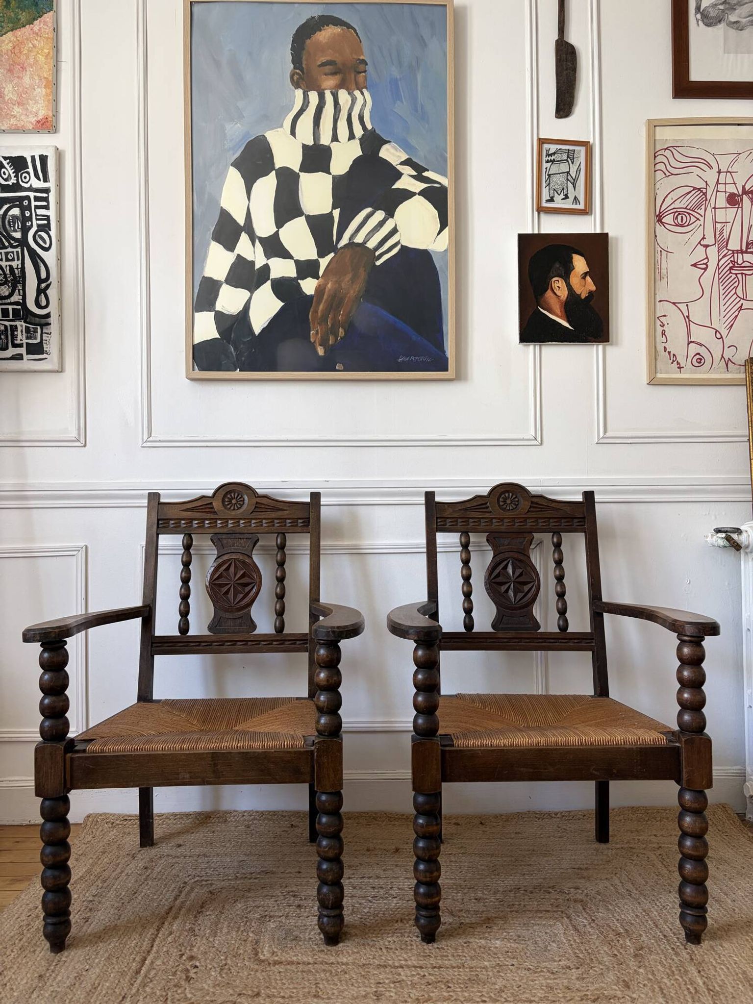 Paire de fauteuils dans le goût de Charles Dudouyt 1940