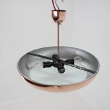 1930s Bauhaus / Functionalist Copper Chandelier UFO by Josef Hurka, 4 items available