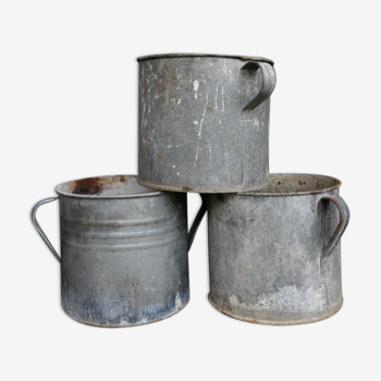 Cache pot en zinc