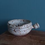 Sauceboat, fondue pot signed Gustave Tiffoche, Saint-Nazaire, 1975