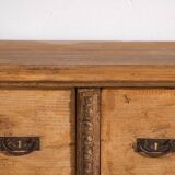 Antique stripped pine chest of drawers – Primitive European rustic furniture – circa 1920 #109