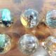 Vintage wooden solitaire game with resin balls and insects – Madaga