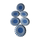 6 bread plates, model Fox Trott Sarreguemines