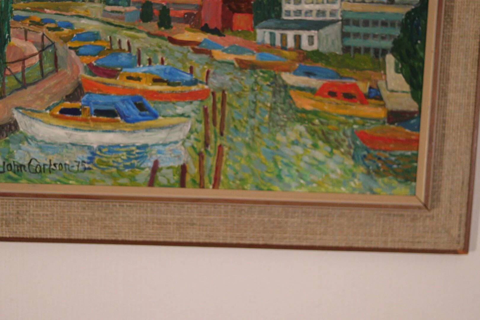 Original Swedish Oil on Panel – “Motif from Sundbyberg” by John Carlson