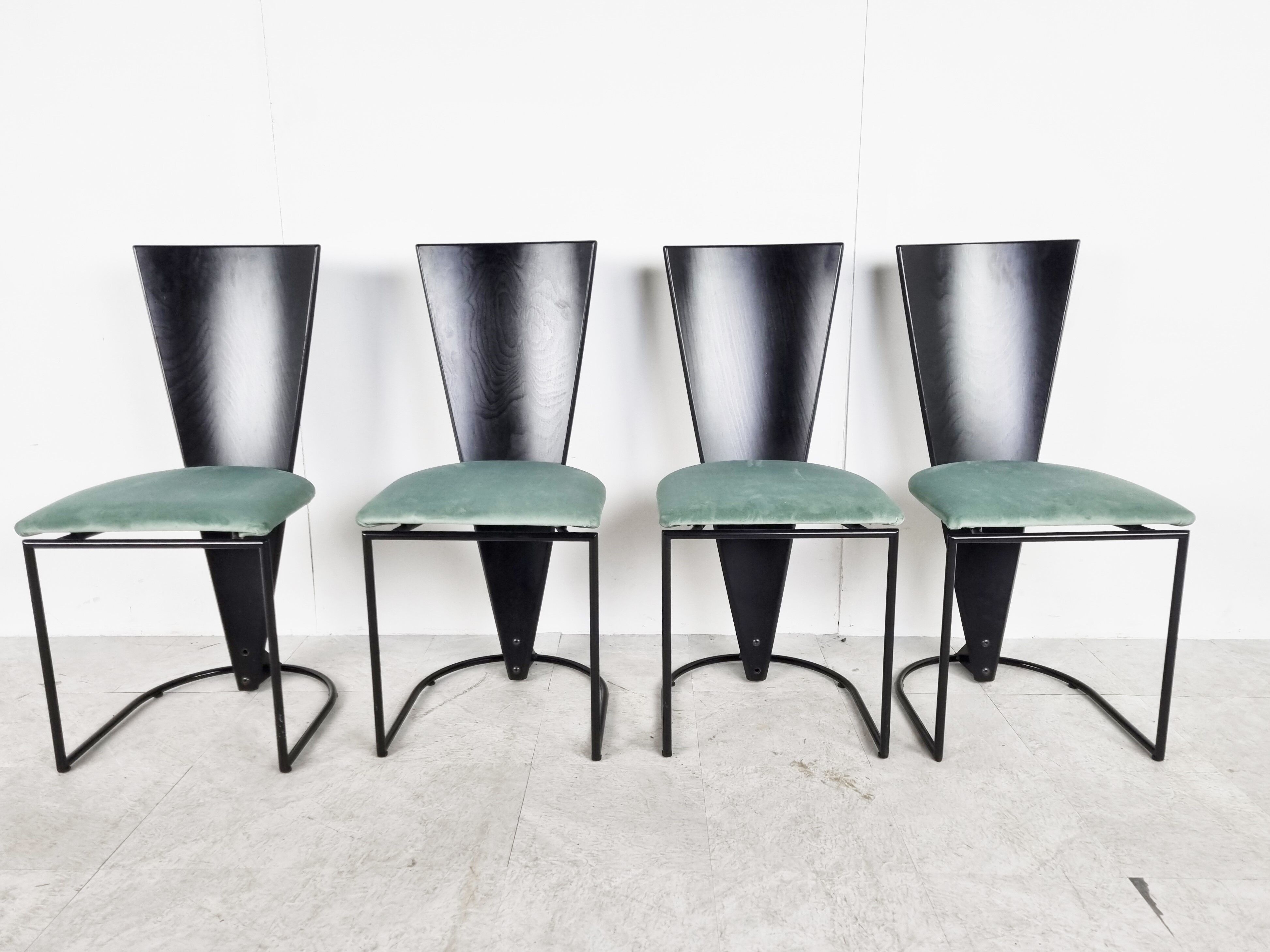 4 chairs, 1980s