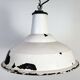 Industrial British White Enamel Factory Pendant Lamp from Benjamin, 1960s