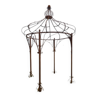 Gloriette, arbour, wrought iron pergola