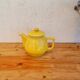 Vintage yellow ceramic coffee pot