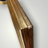 Large vintage triptych mirror in gilded wood, Deknudt - 81 x 100 cm