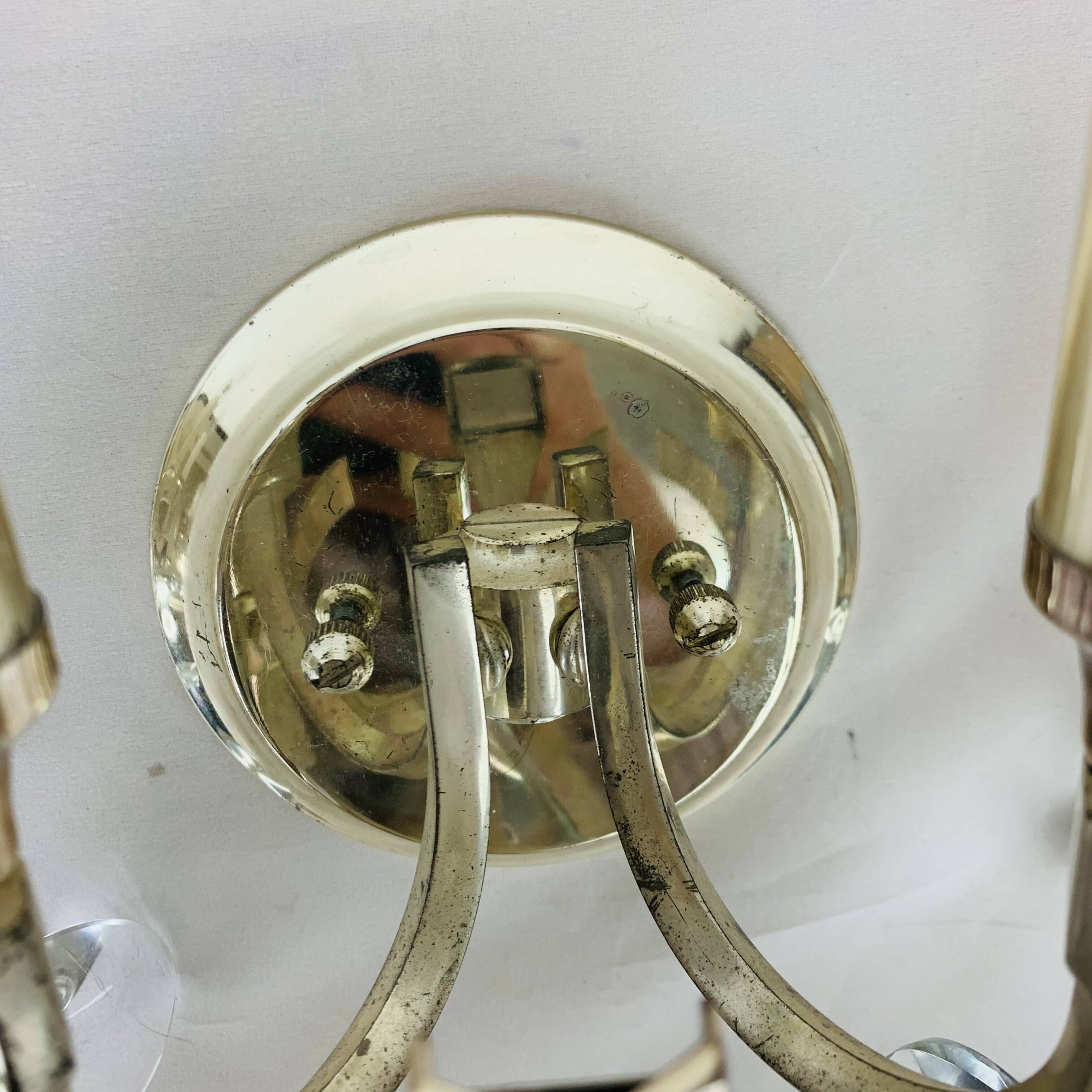 Pair of Ovali wall lights by Sciolari 70s