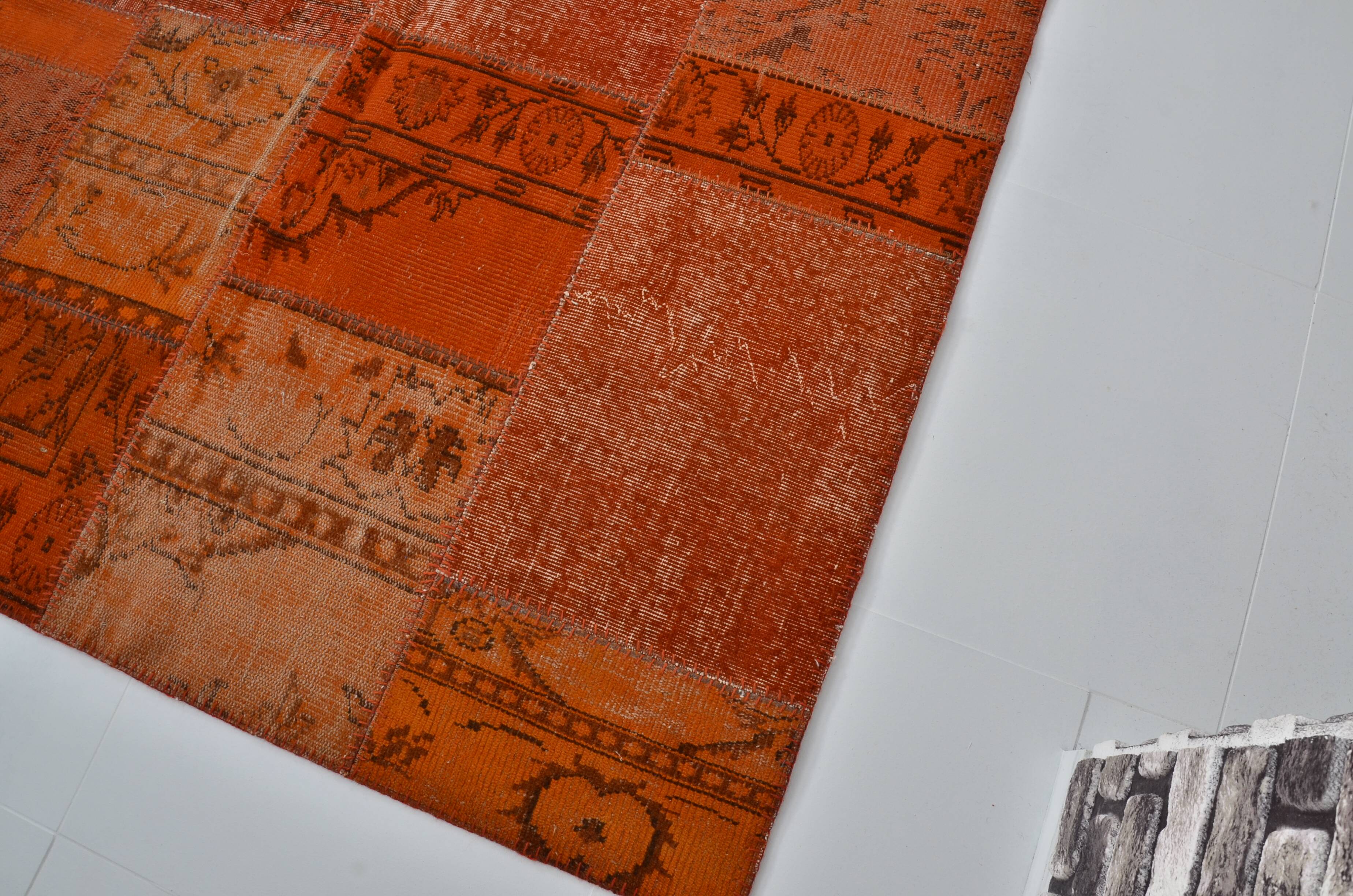 Orange Decorative Vintage Carpet sku 3038