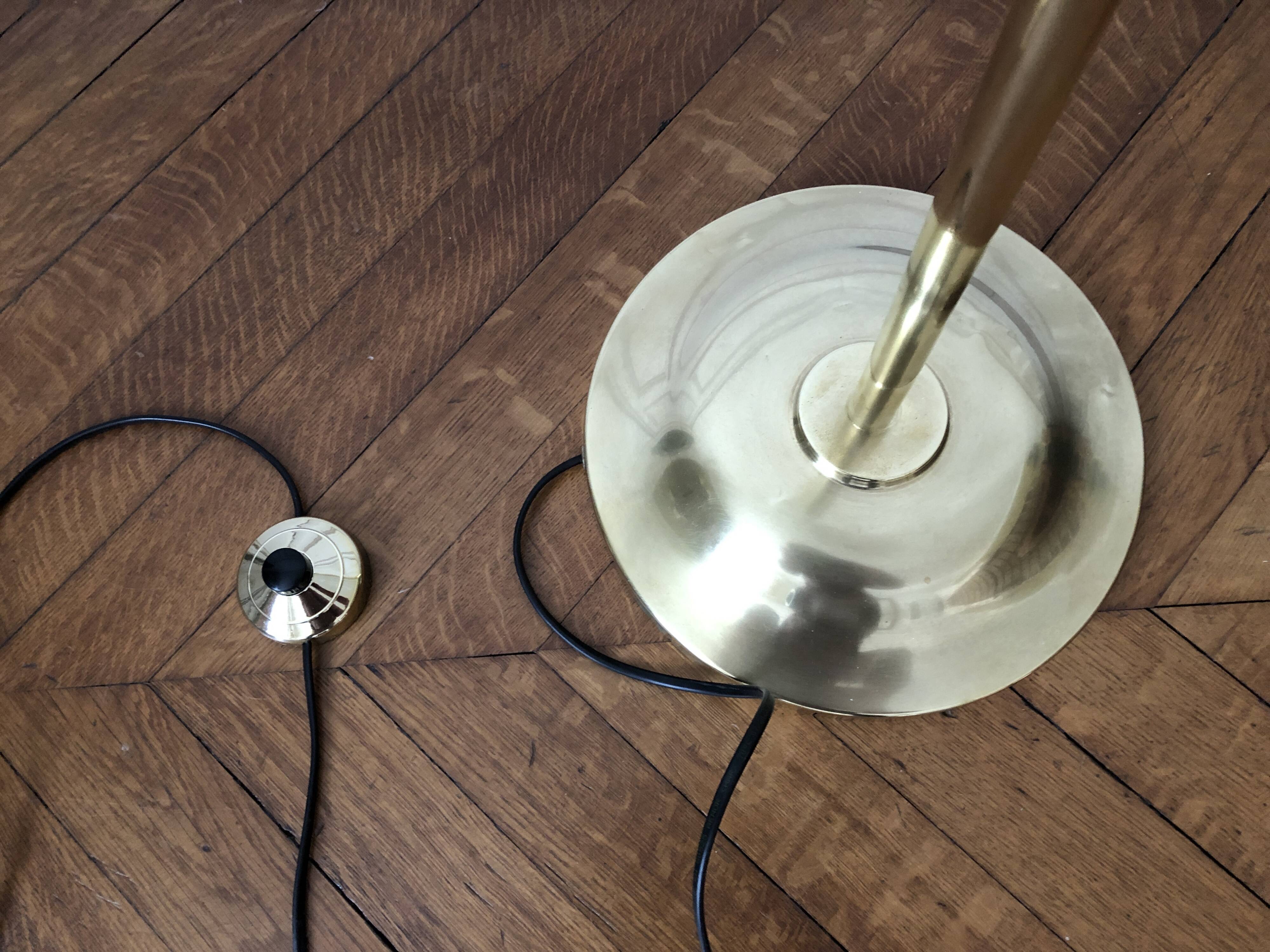 Diabolo floor lamp in brass 1955 - Ghelfi & Perrin edition