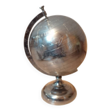 Silver plated world map