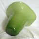 Villeroy & Boch designer vase glass lined white and green vintage 1970-80