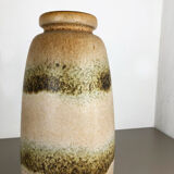 Large Pottery Fat Lava Multi-Color 284-47 Floor Vase Made by Scheurich, 1970s