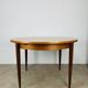 Scandinavian round extendable table, teak, 1960s
