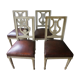 Suite de 4 chaises « lyre »