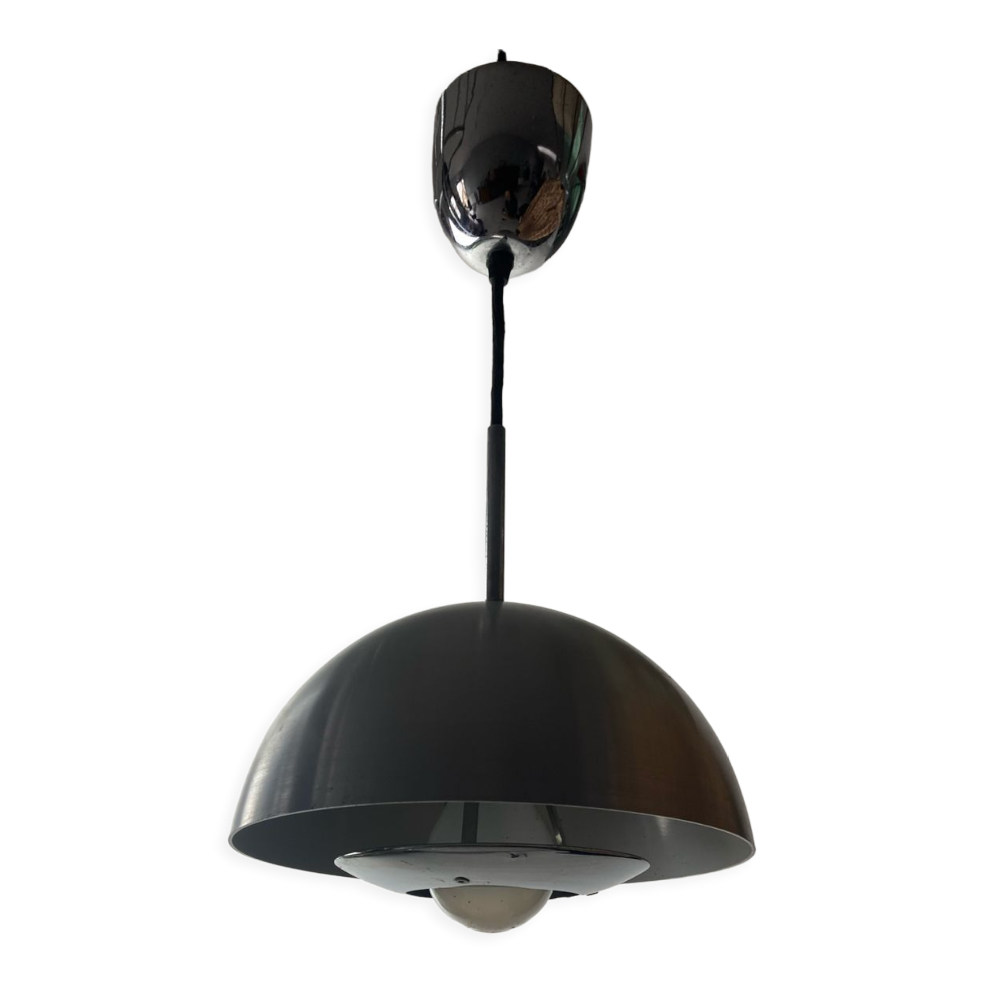 Vintage half globe pendant lamp