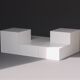 Table basse sculpturale minimaliste, années 1980