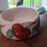 Pair of large Vallauris ceramic skillets