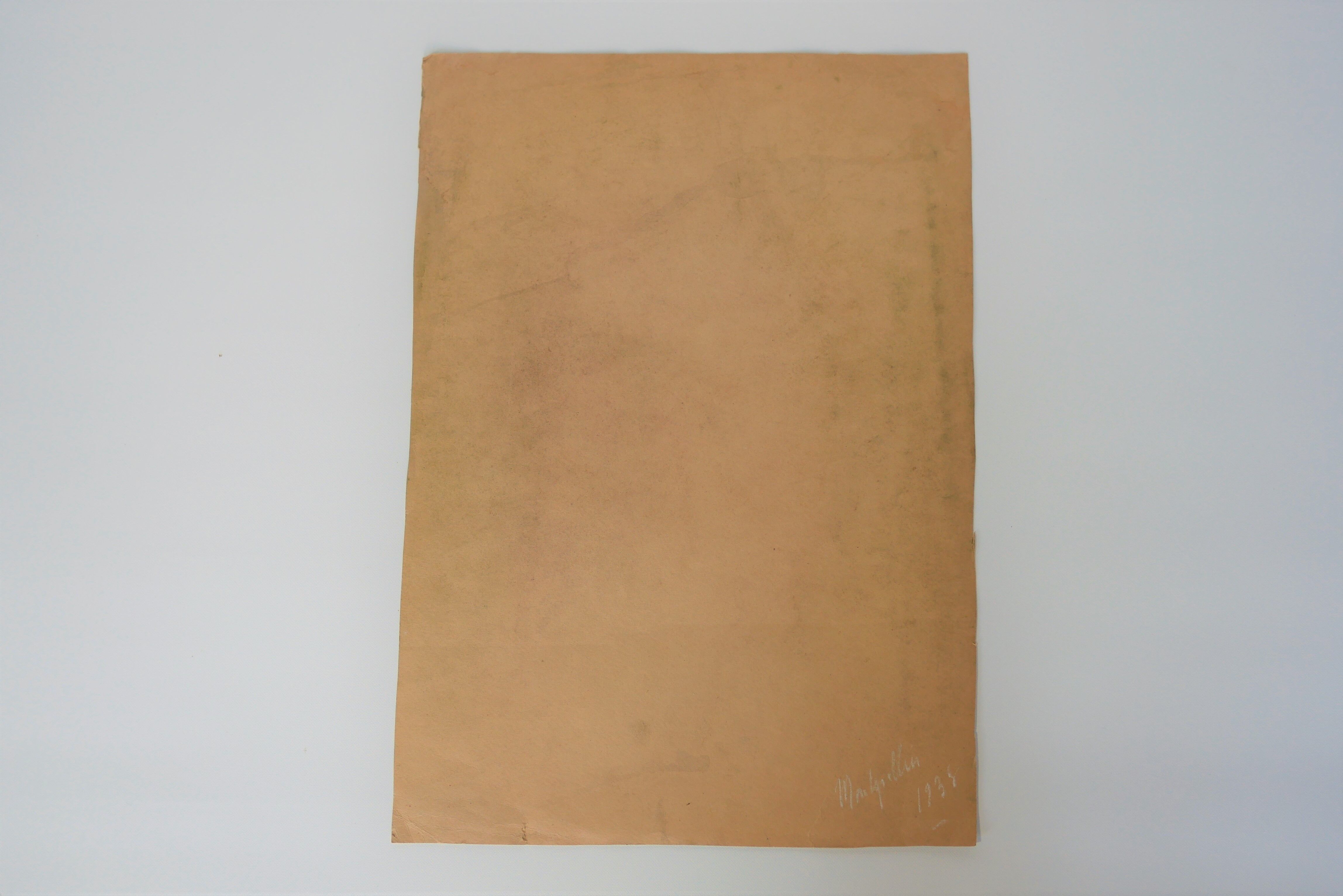 Vintage pastel portrait