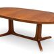 Table à manger ovale vintage 6 personnes, années 70s