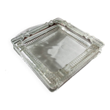 Square glass ashtray / empty pocket