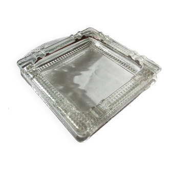 Square glass ashtray / empty pocket