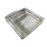 Cendrier carré de verre / vide poche