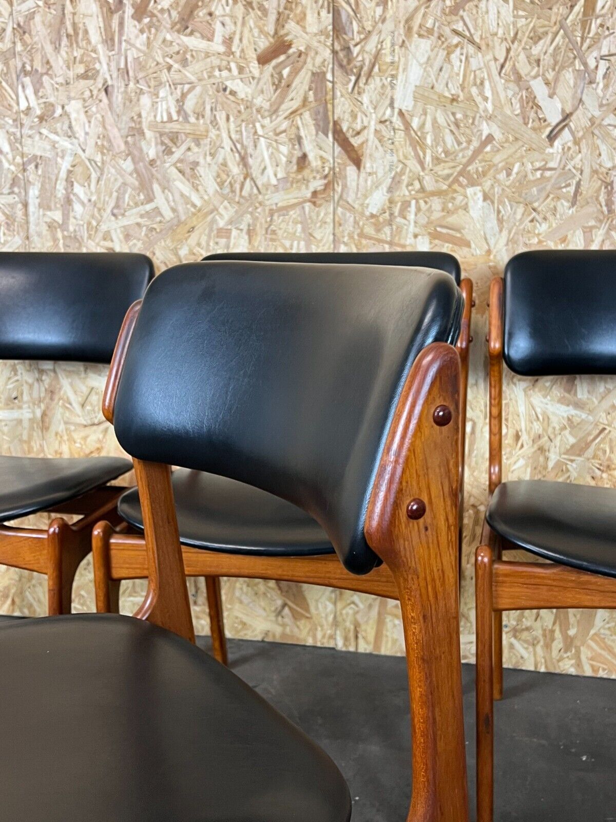 4 70s chairs teak dining chair erik buch o.d. møbler denmark