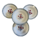 4 vintage Digoin Sarreguemines soup plates, Nina Rosa model 2008158