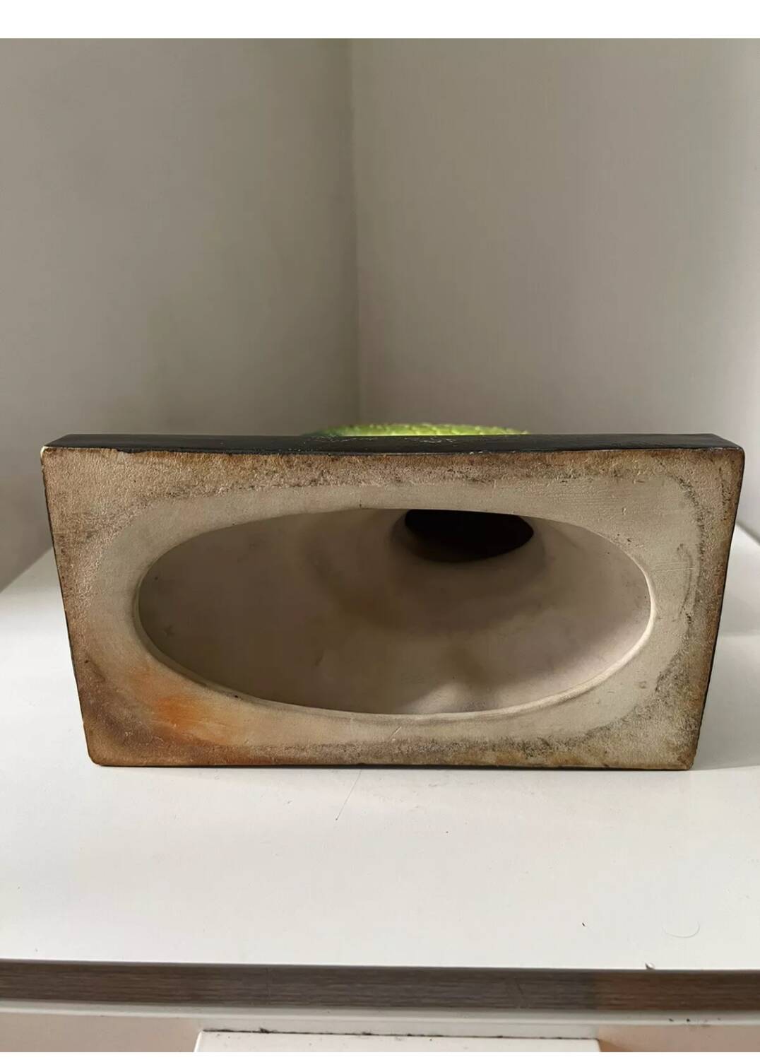 Poisson en plâtre émaillé vintage