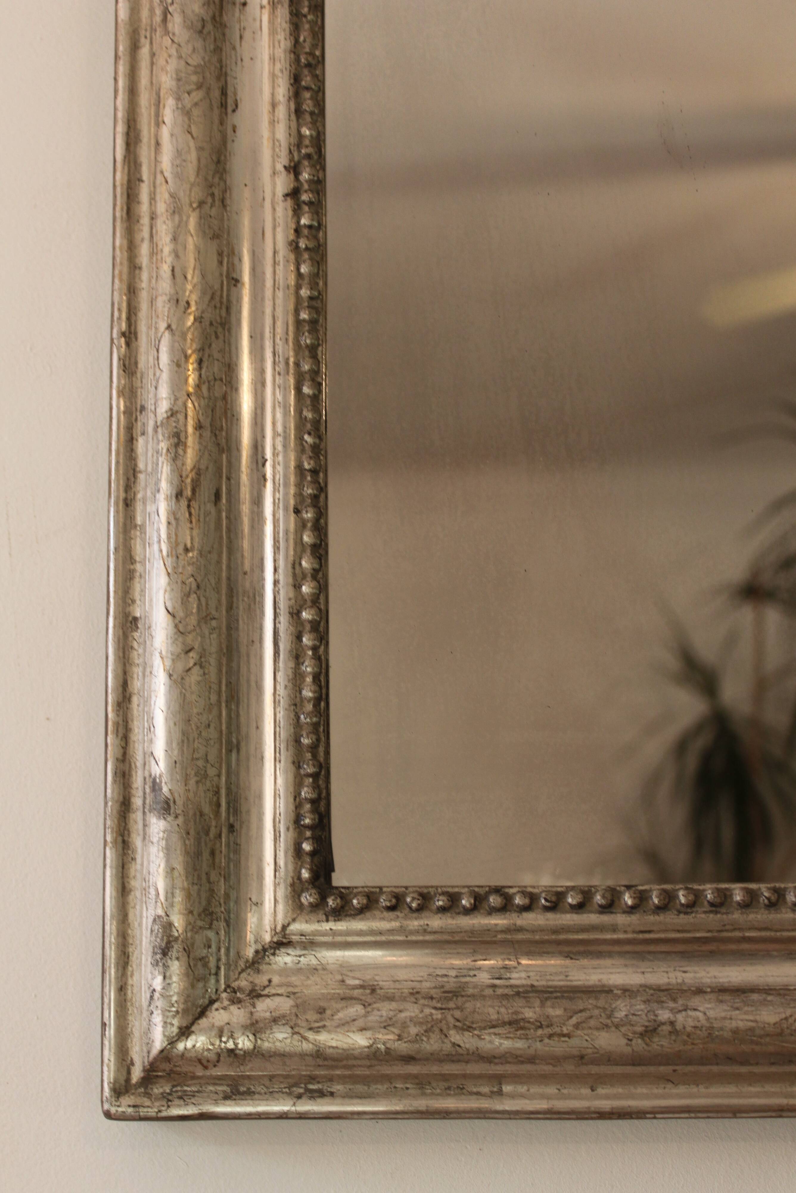 Louis Philippe silver mirror