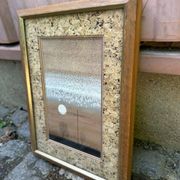 70s vintage tableau by Robert Kelly with a cork frame.