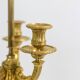 Eugène Bazart Paris. Gilded bronze hot water bottle lamp. Circa 1880.
