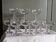 11 crystal champagne coupes - late 19th century