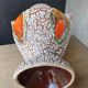 Ceramic amphora vase Vallauris fat lava 1960s