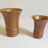 Pair of sandstone vases 60s